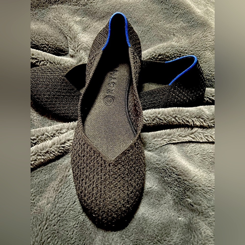 Rothy’s Black Honeycomb Flat Size 13–Great Condition—barely worn.